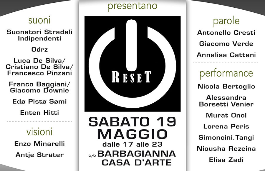 Reset! Arte e musica contemporanea a Pontassieve il 19 maggio