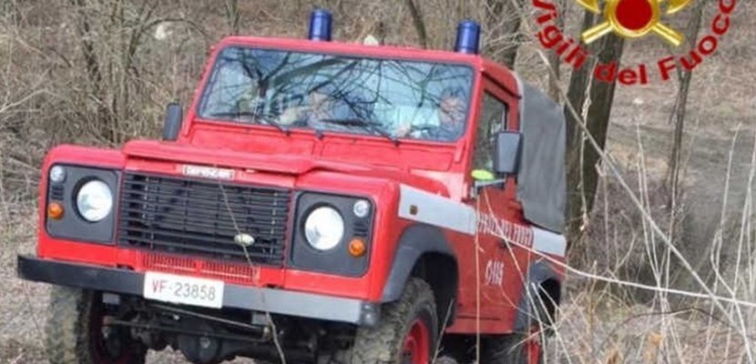 Pompieri in azione. Foto di repertorio