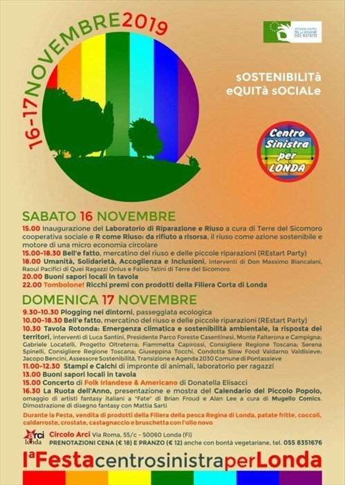 Programma della festa ""CentroSinistra per Londa"",""i.i.