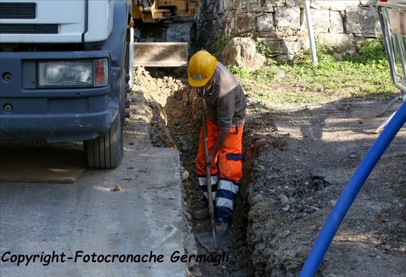 Lavori all'acquedetto - Foto di repertorio