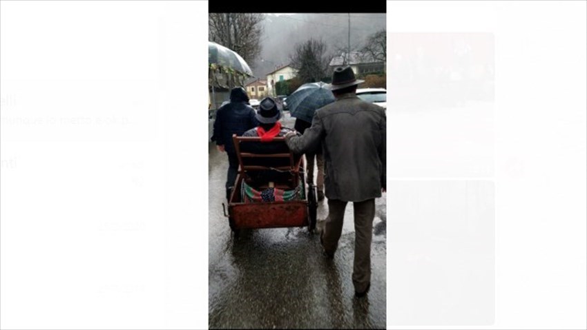 Rievocazione storica 2020 ""Il funerale di Cecco"" a Castagno d'Andrea