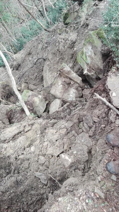 Frana sulla SP 556 ""Londa -Stia"",""Comune di Londa