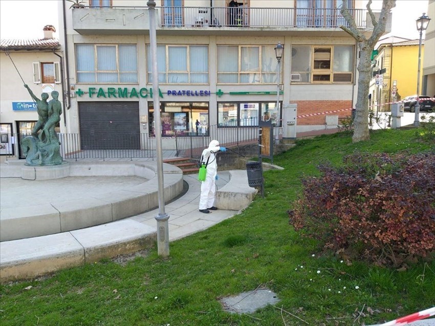 Sanificazione arredi Urbani nel Comune di Rignano anti-COVID19