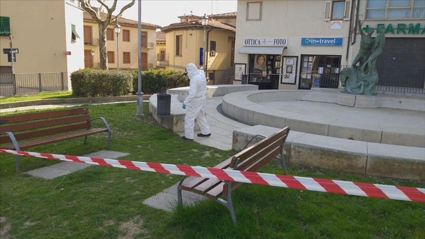 Sanificazione arredi Urbani nel Comune di Rignano anti-COVID19