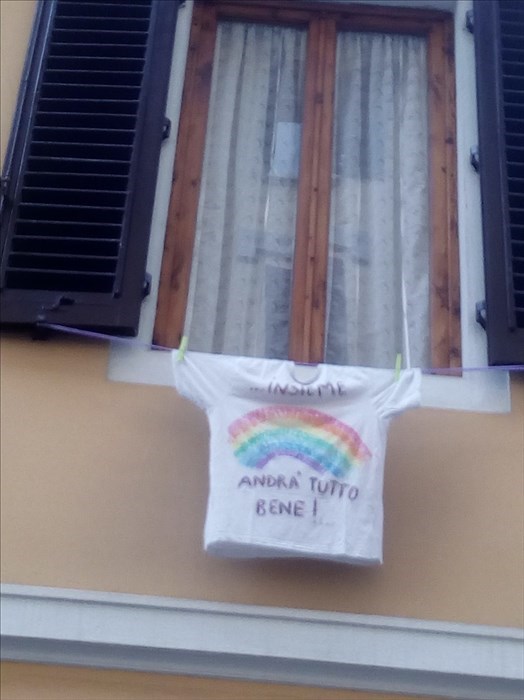 L'arcobaleno di Antonio e Michele ed i genitori Cinzia e Francesco - Foto di Cinzia De Martino