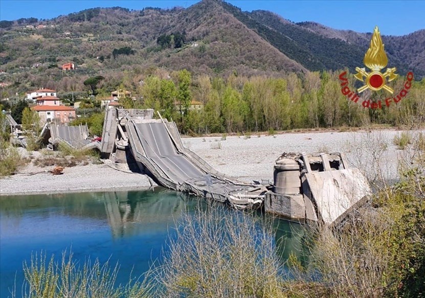 Crollo ponte in Toscana