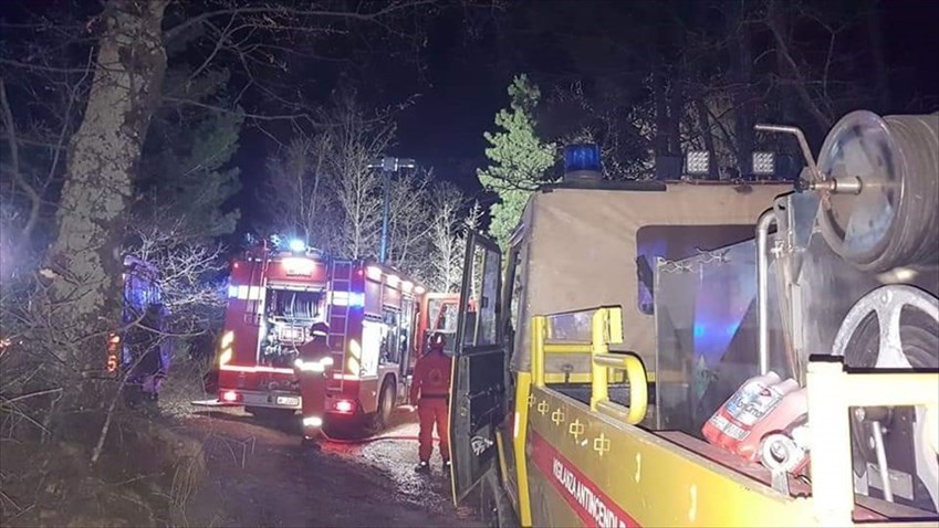 Vigili del Fuoco e VAB Valdisieve