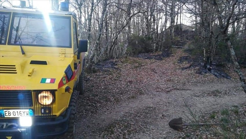 Incendio a Rufina, intervento VAB e Vigili del Fuoco