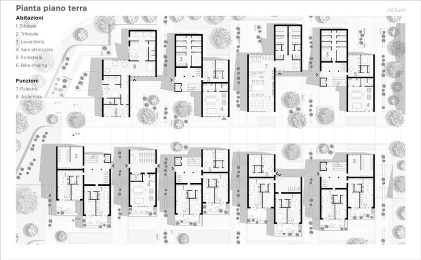 Rendering del progetto di restauro della ex Brunelleschi di Fabio Ventimiglia e Lapo Fioravanti