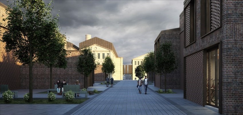 Rendering del progetto di restauro della ex Brunelleschi di Fabio Ventimiglia e Lapo Fioravanti