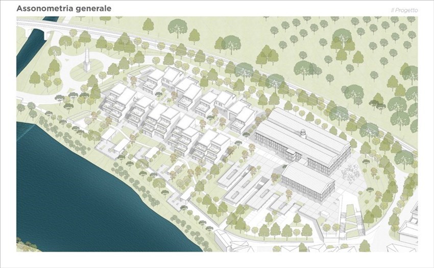 Rendering del progetto di restauro della ex Brunelleschi di Fabio Ventimiglia e Lapo Fioravanti