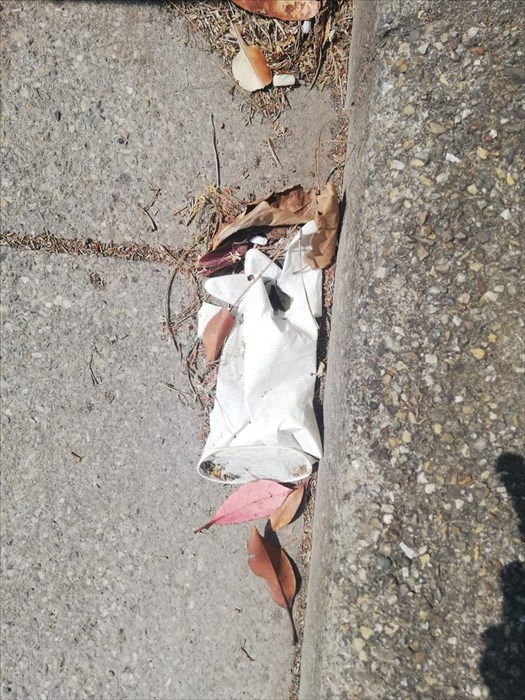 Guanti e mascherine per terra nel Comune di Pontassieve