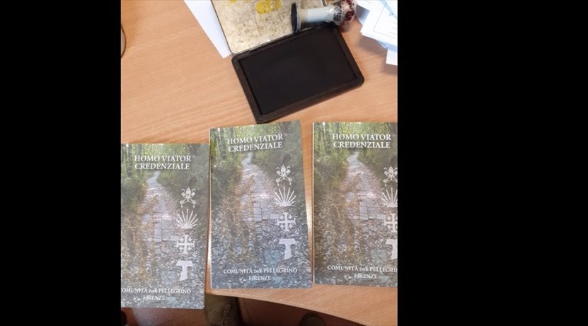 Credenziali dei pellegrini giunti questa mattina a Pontassieve