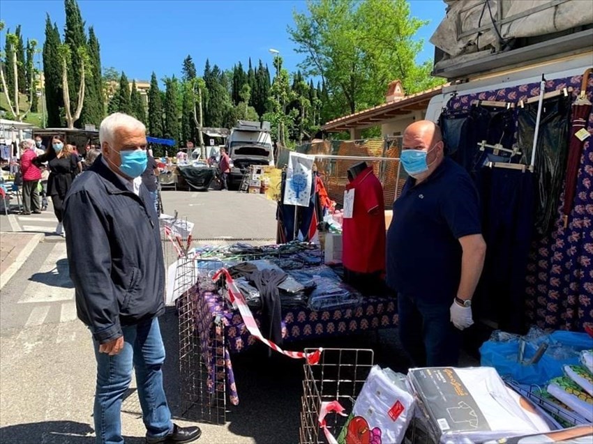 Primo mercato a Rignano della Fase 2