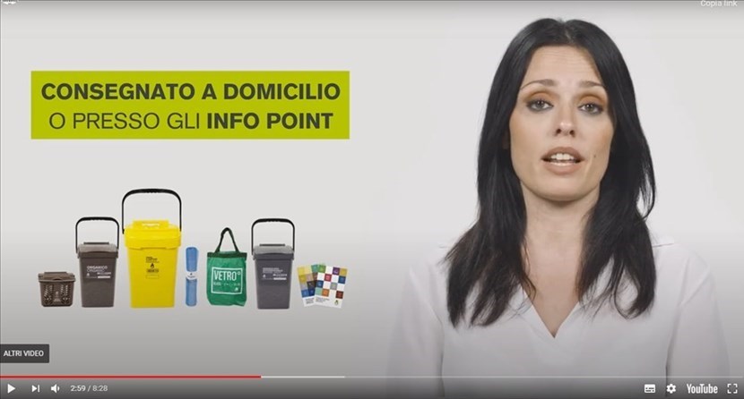 Raccorta porta a porta Alia, un frammento del video tutorial