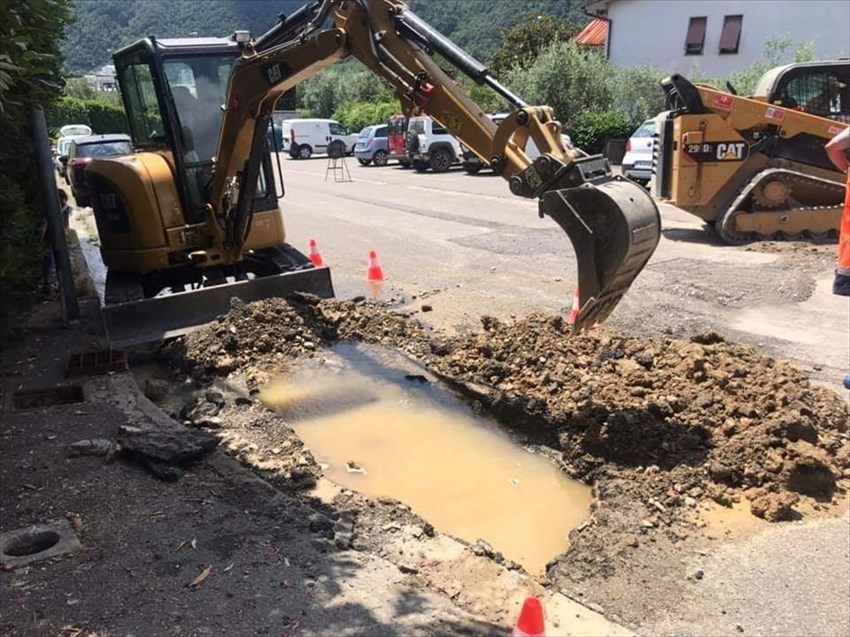 Rottura di una tubazione Acqua a Scopeti