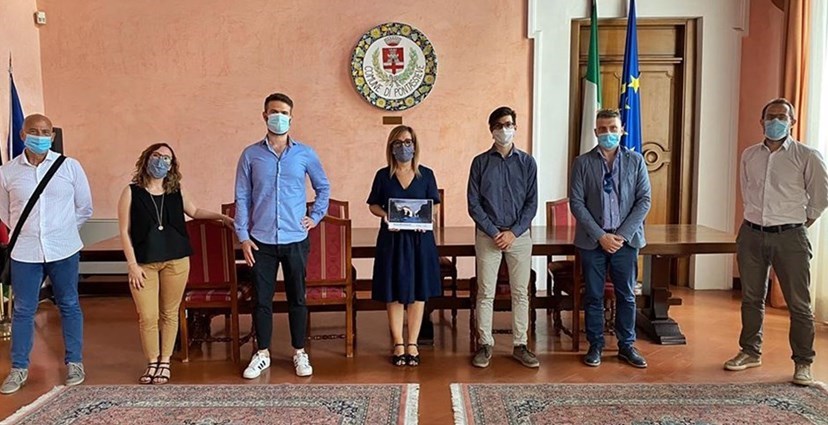 La foto conclusiva dell'incontro di presentazione al Comune del progetto ""Nuova Brunelleschi"",""Ok!Valdisieve