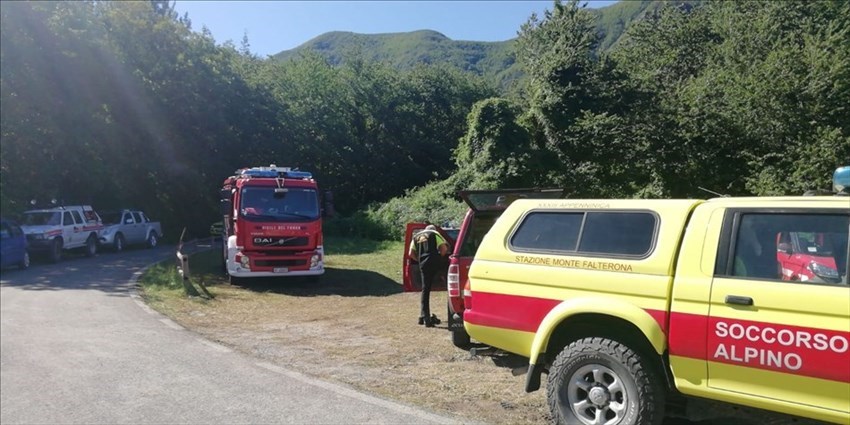 Task force per le ricerche di Lino Falugiani a San Godenzo