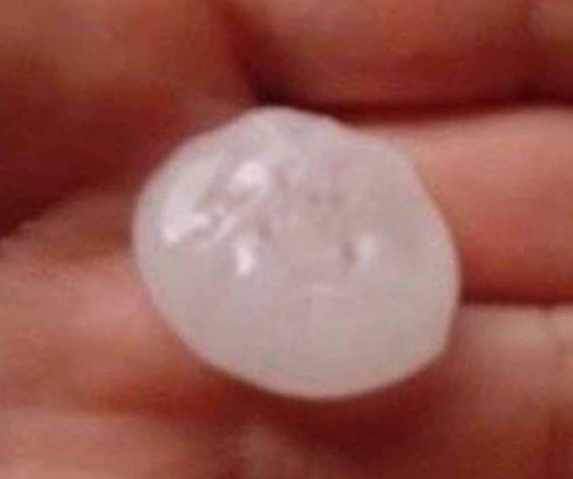 Chicco di grandine in Valdisieve del 4 agosto 2020