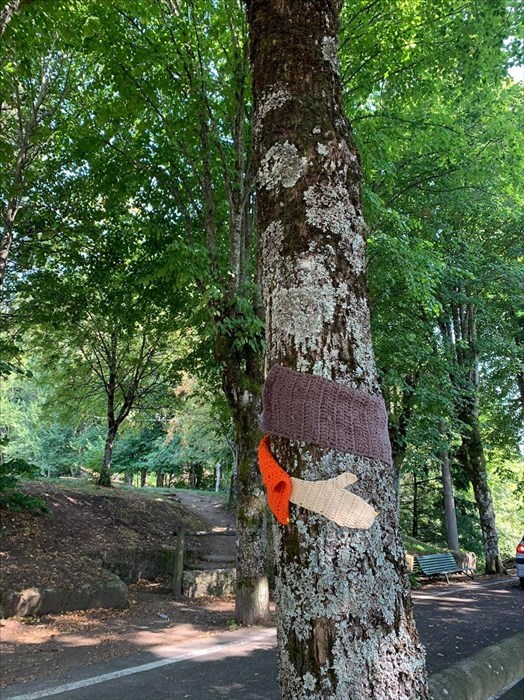 Lavori per il progetto Colora la Consuma - Art on the road""  dell'associazione consuma creativa