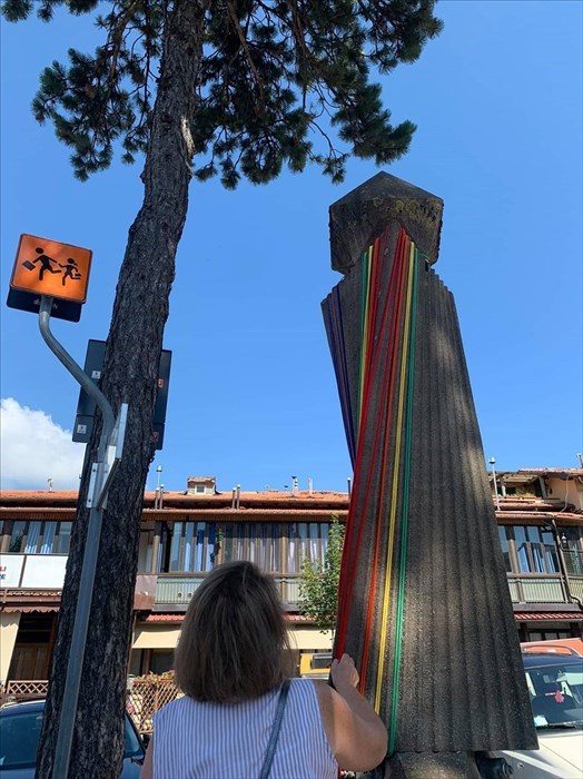 Lavori per il progetto Colora la Consuma - Art on the road""  dell'associazione consuma creativa