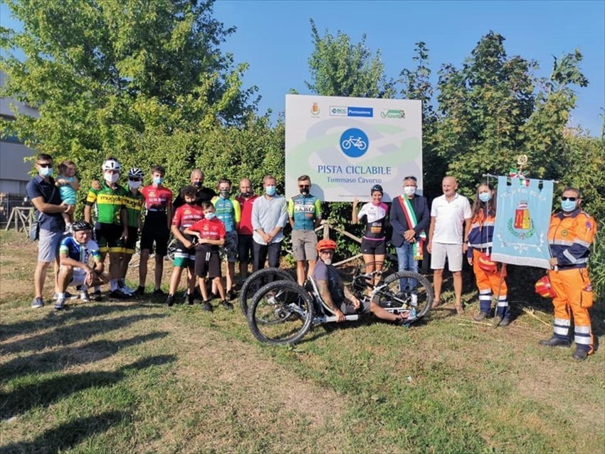 Carovana di ciclisti in memoria di Tommaso Cavorso per sensibilizzare gli automobilisti. Tappa di Rufina