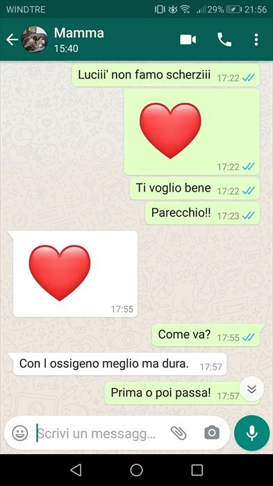 Messaggi della maestra Lucia alla famiglia in ospedale prima della scomparsa per Covid