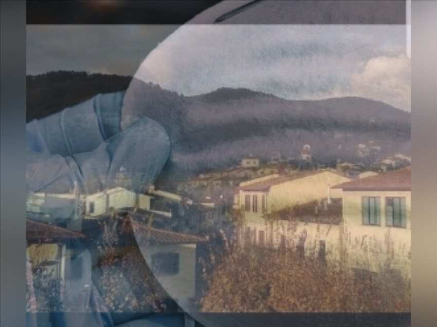 Molino del piano e Covid - fotomontaggio