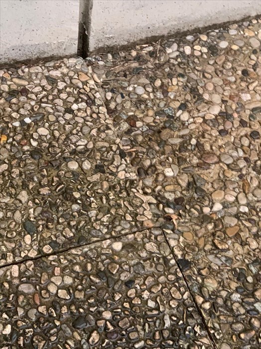 Pavimentazione esterna usurata della Scuola materna Mario Lodi : le foto di segnalazioni dei genitori