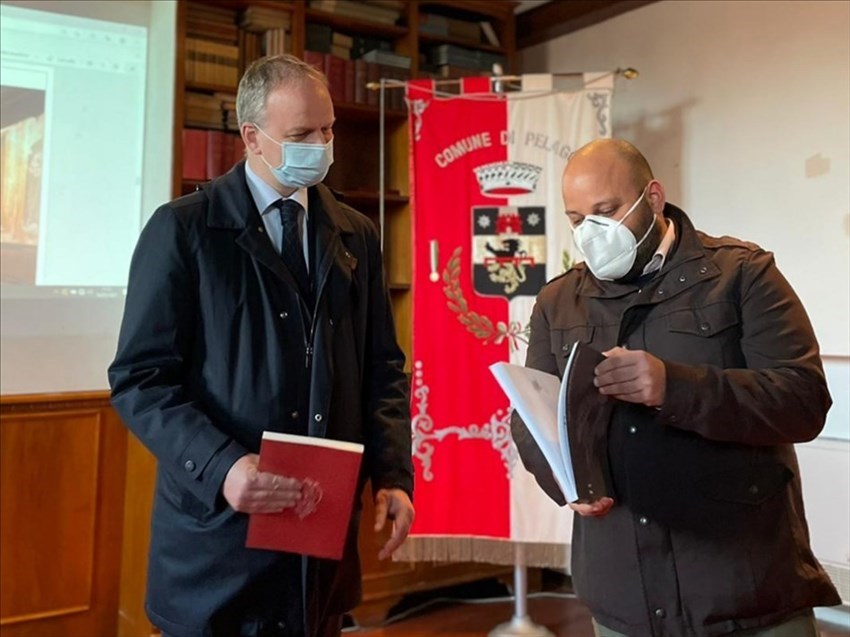 Eike Schmidt e il Sindaco di Pelago Nicola Povoleri