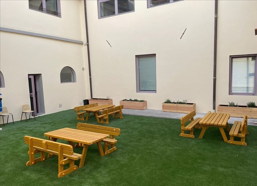 Plastico del progetto delle aule all'aperto a San Francesco