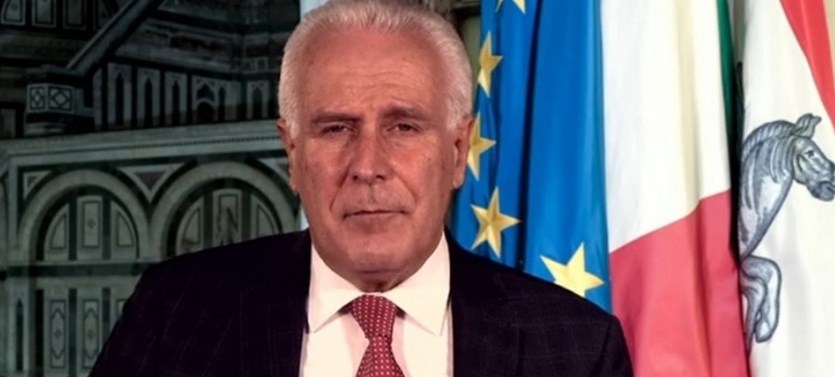 Eugenio Giani in conferenza stampa