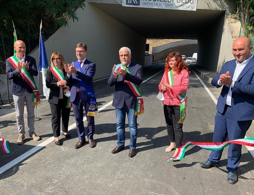 Taglio del nastro della nuova Circonvallazione di Rignano