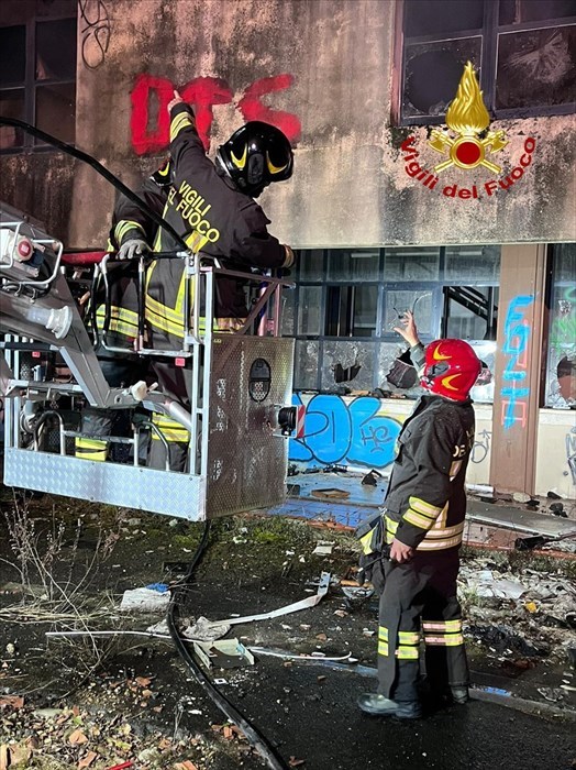 Incendio alla Brunelleschi - marzo 2022