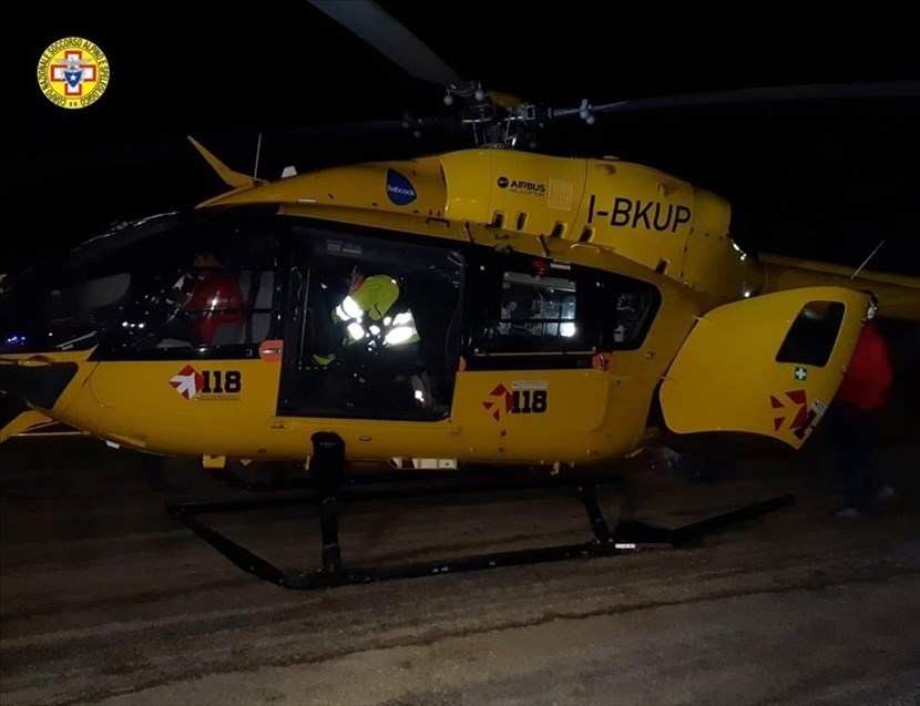 L’elicottero intervenuto