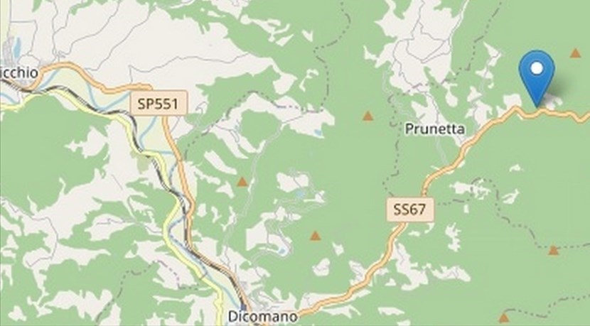 Scossa a San Godenzo