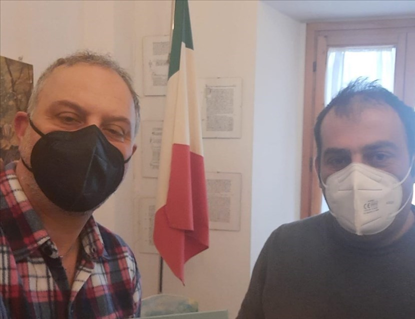 Giannelli ed il Sindaco Piani
