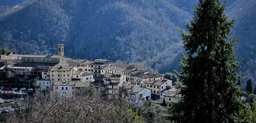 Il paese di San Godenzo con la sua Abbazia