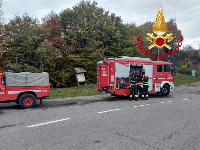 Vigili del fuoco di Pontassieve in azione