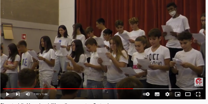 Frame del video realizzato da Martignon per Florence Tv per Giornata della Memoria e dell'Accoglienza, evento a Pontassieve