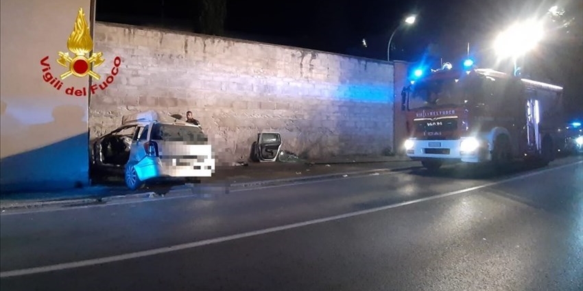 L''incidente mortale in Via Aretina a Compiobbi dell'agosto scorso.
