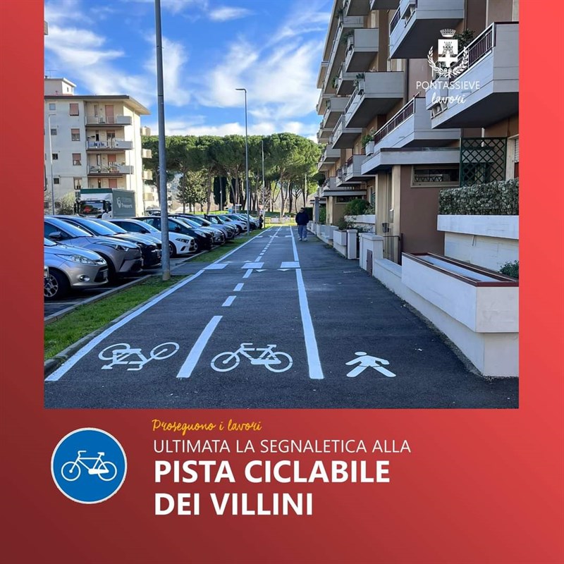 Pista ciclopedonale a ""I Villini"" - Pontassieve