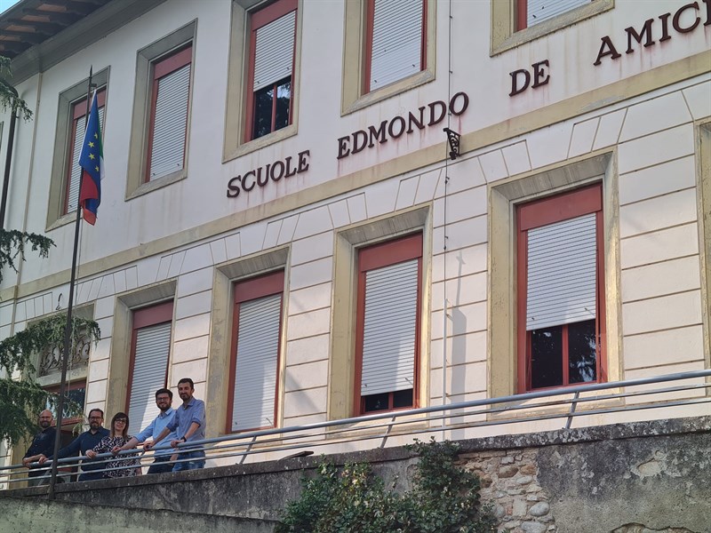 Lavori alla scuola De Amicis a Pontassieve