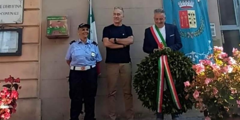 Deposizione della corona a Rufina per la Festa della Liberazione
