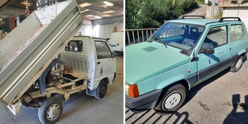 l'autocarro e l'autovettura vendute dal Comune di Figline e Incisa Valdarno