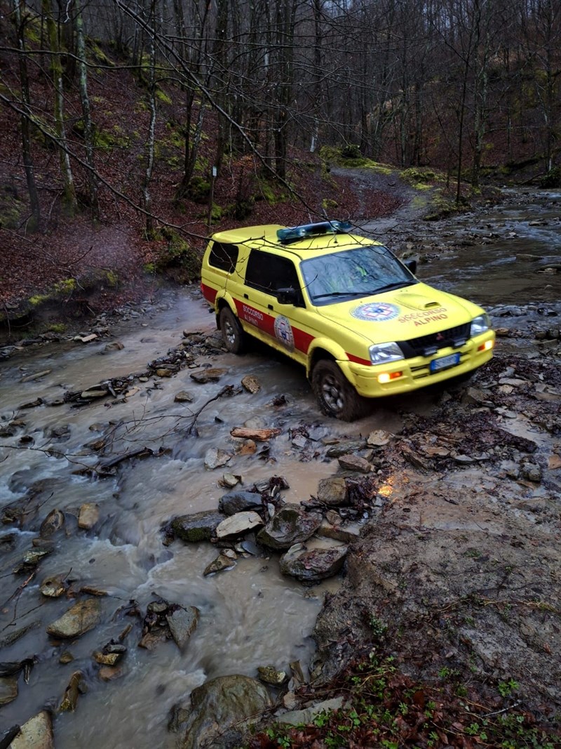 L'automezzo del Soccorso alpino