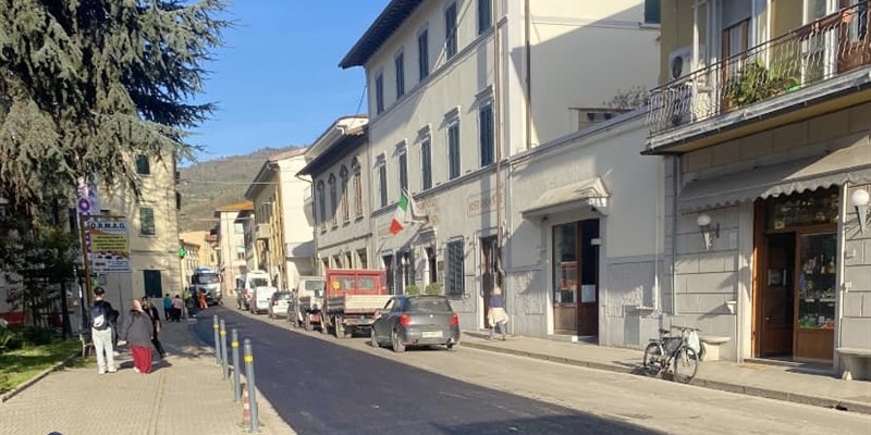 Rufina - lavori di asfaltatura SS67