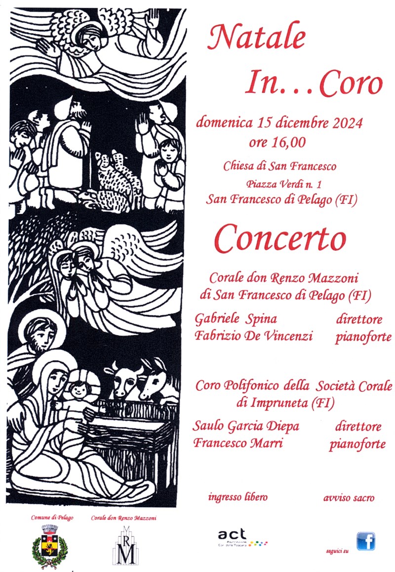 Locandina dell'evento ""Natale In... Coro"" della Corale Don Renzo Mazzoni