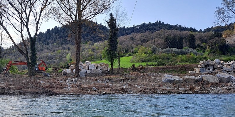 Lavori nel Comune di Pontassieve post alluvione